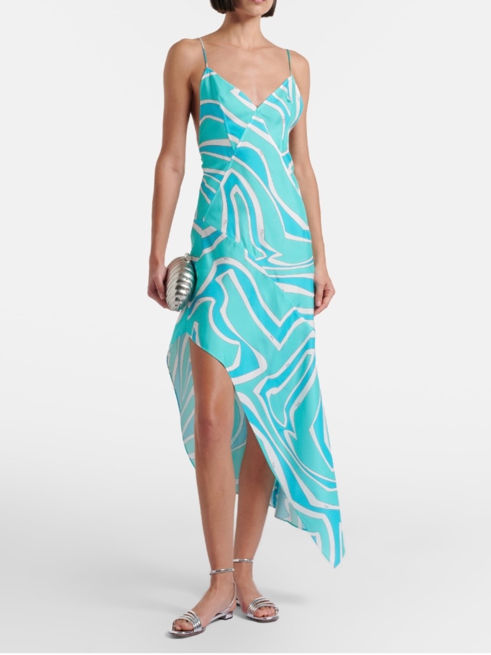 Pucci Labirinto silk twill midi dress
